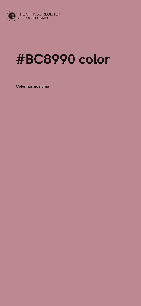 #BC8990 color image