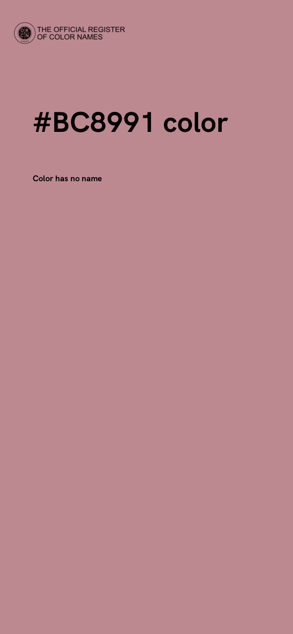 #BC8991 color image