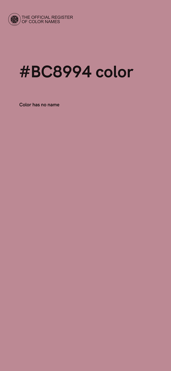 #BC8994 color image