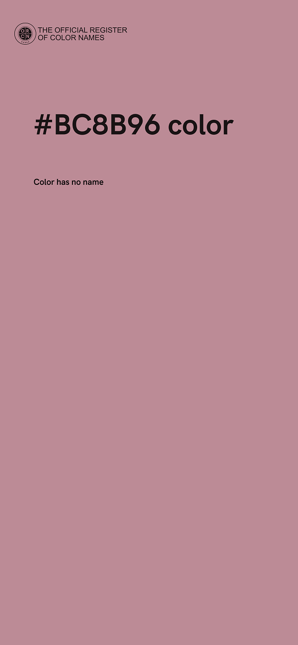 #BC8B96 color image