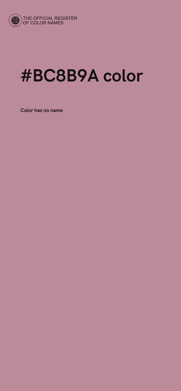 #BC8B9A color image