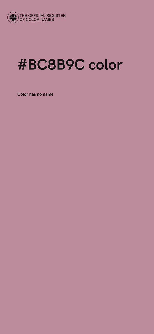 #BC8B9C color image