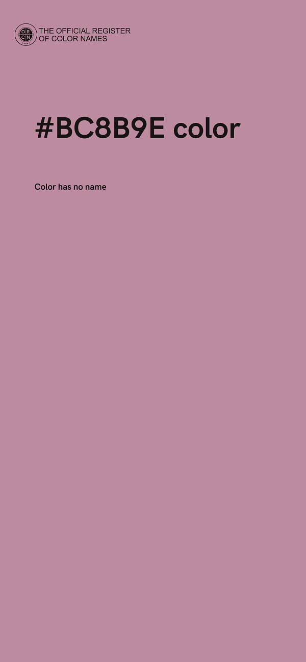 #BC8B9E color image