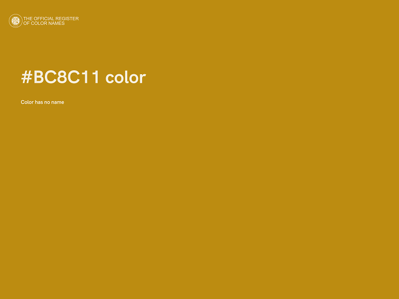 #BC8C11 color image