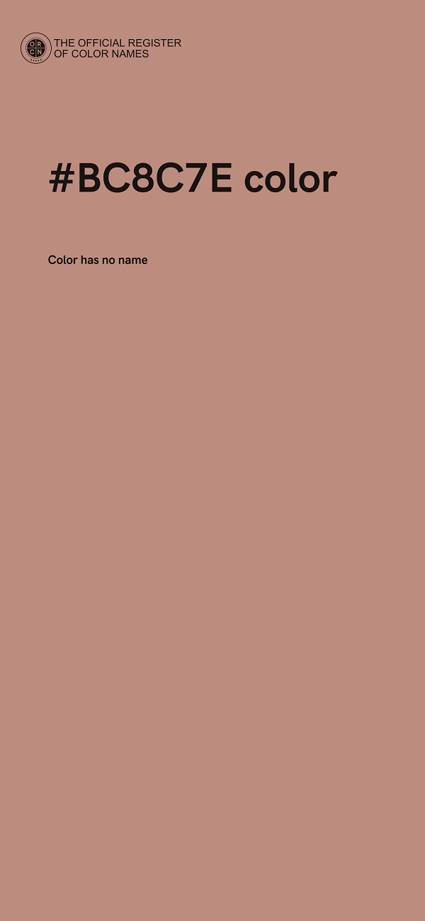 #BC8C7E color image