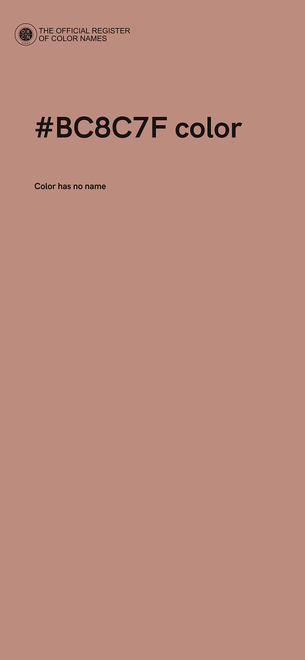 #BC8C7F color image