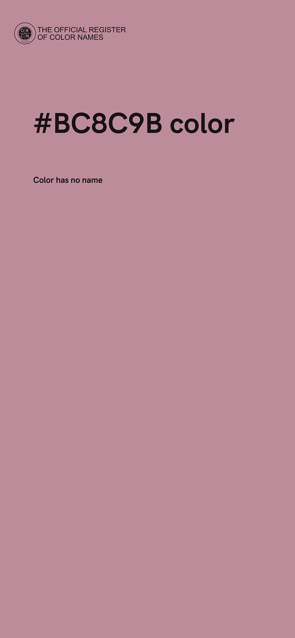 #BC8C9B color image