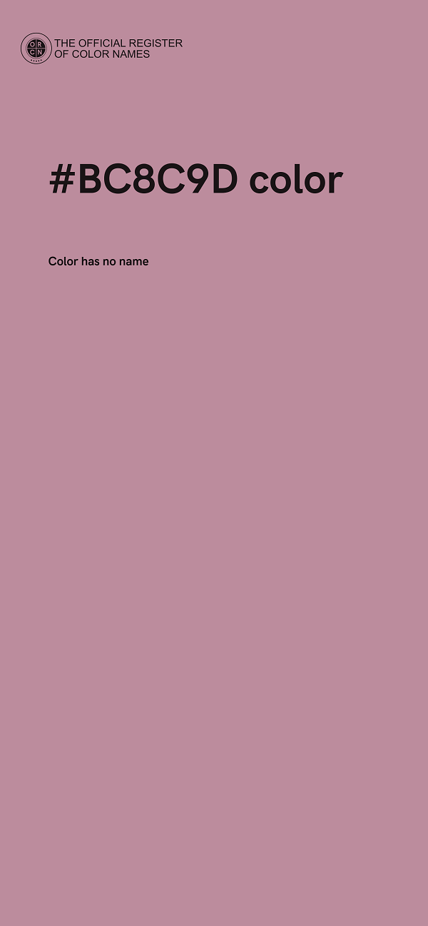 #BC8C9D color image