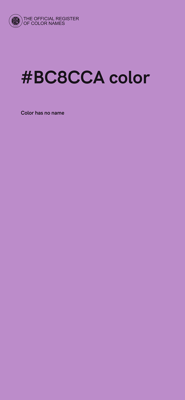 #BC8CCA color image