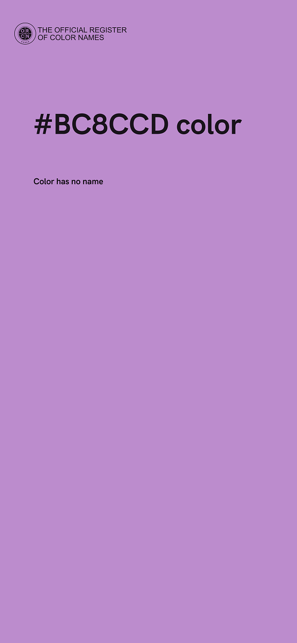 #BC8CCD color image