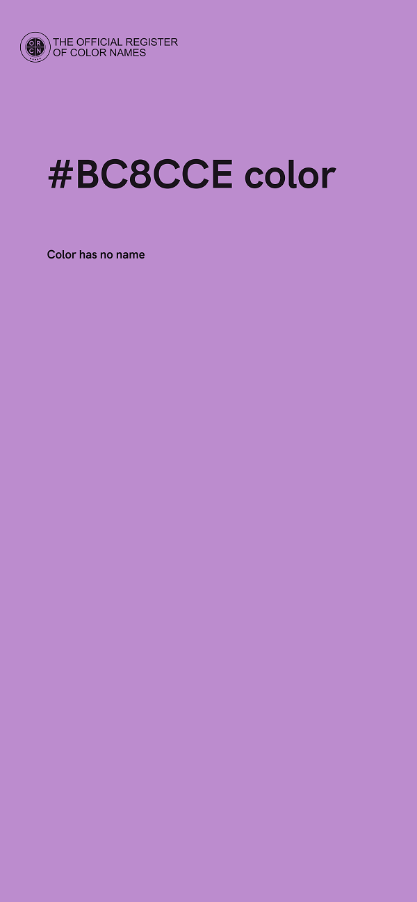 #BC8CCE color image