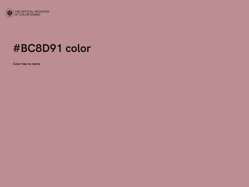 #BC8D91 color image