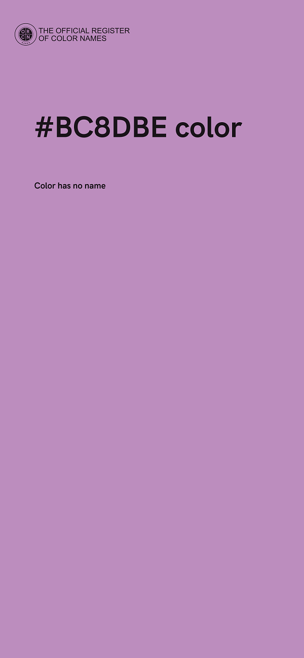 #BC8DBE color image