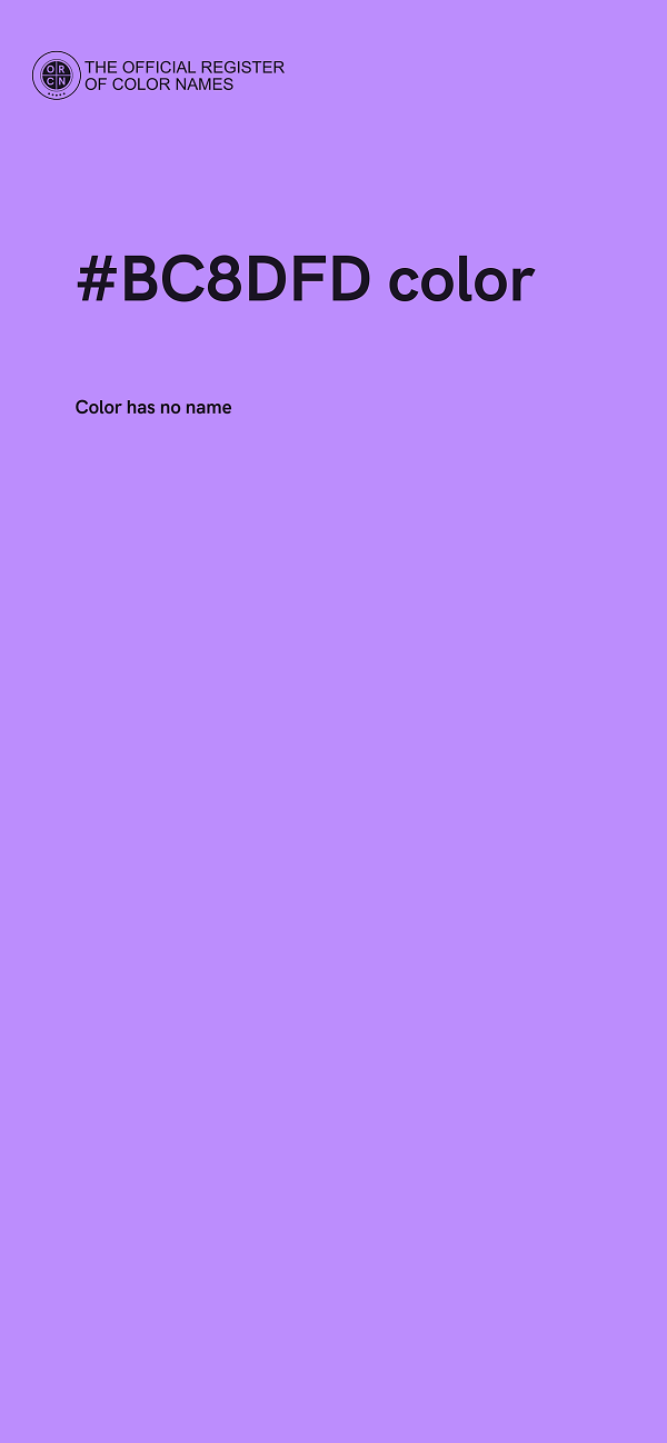 #BC8DFD color image