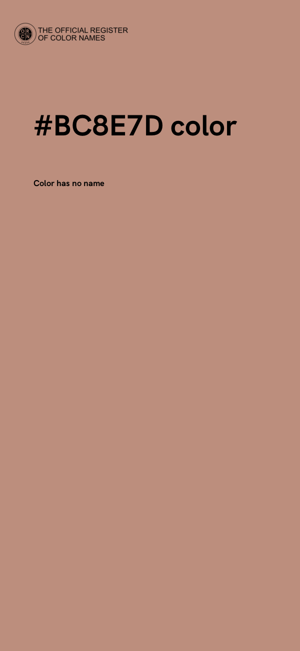 #BC8E7D color image