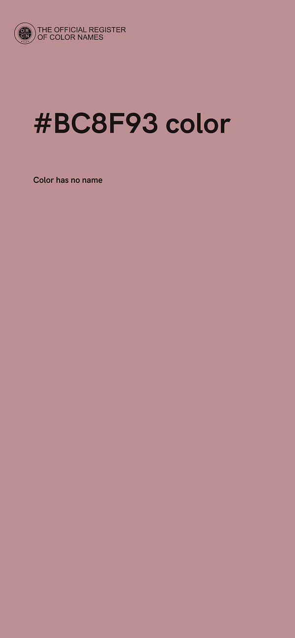 #BC8F93 color image