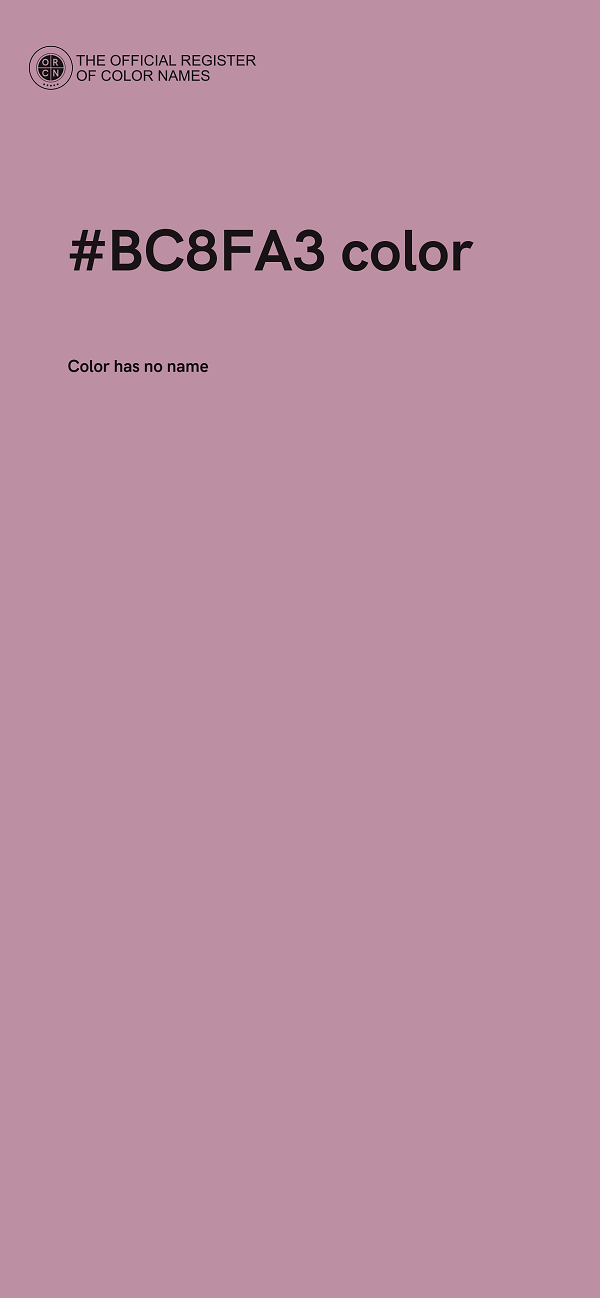 #BC8FA3 color image