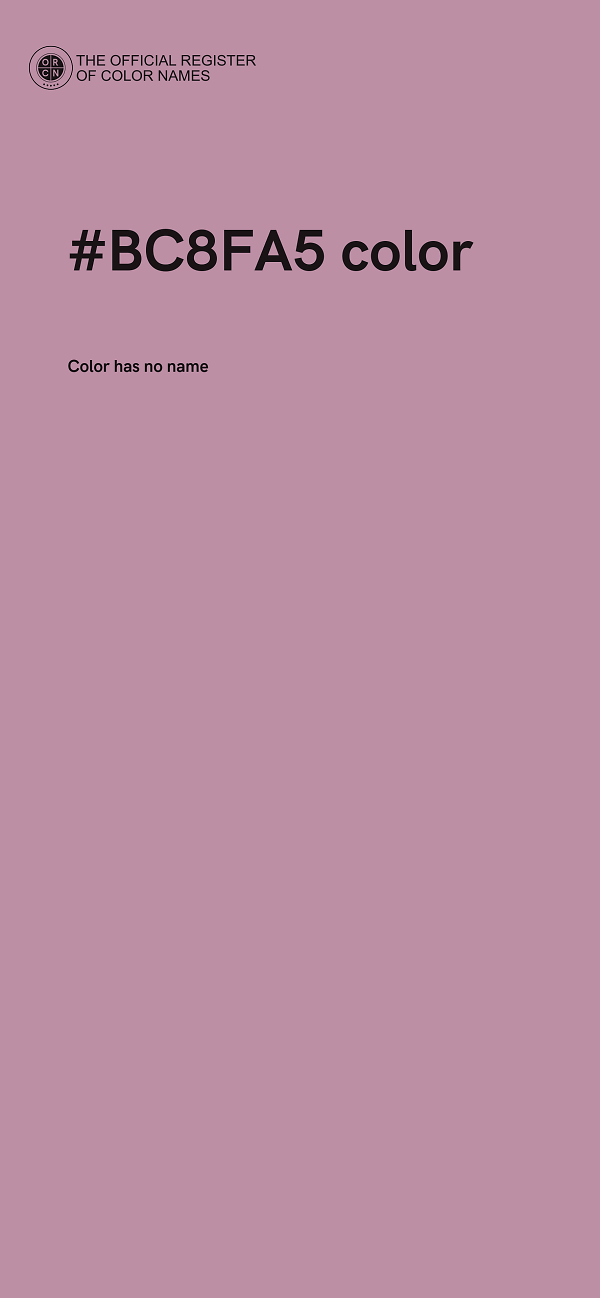 #BC8FA5 color image