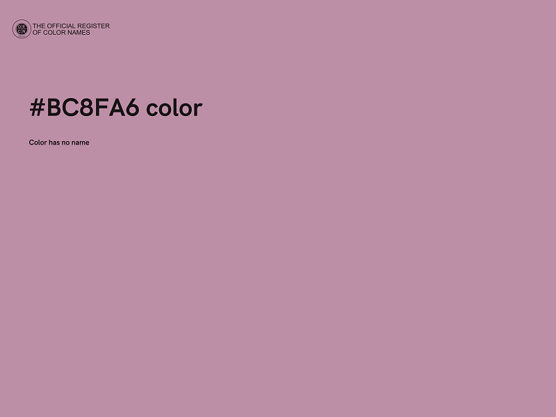 #BC8FA6 color image