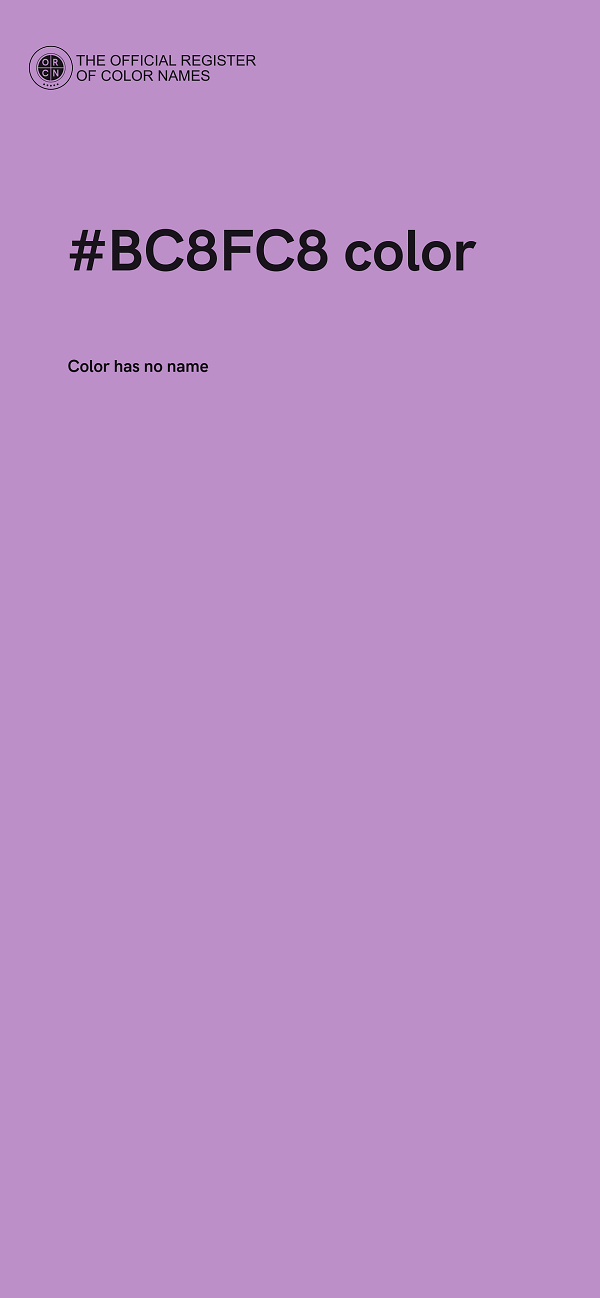 #BC8FC8 color image