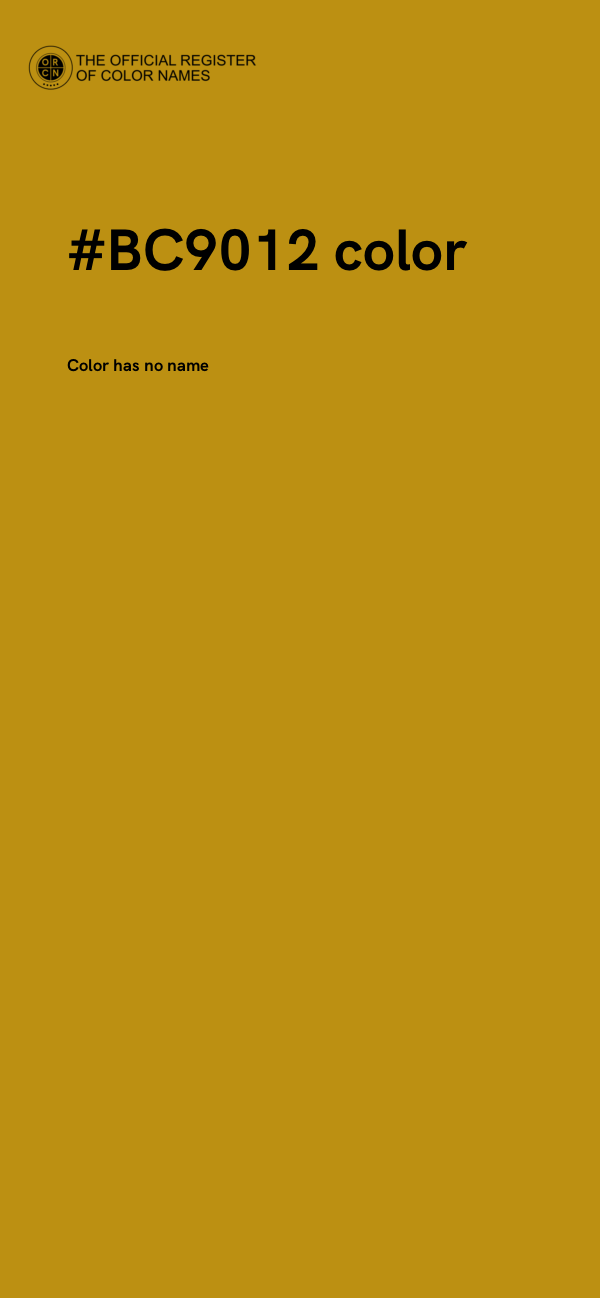 #BC9012 color image