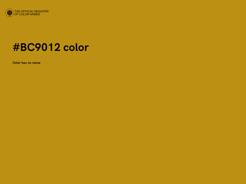 #BC9012 color image