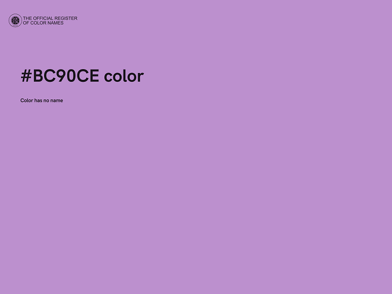 #BC90CE color image