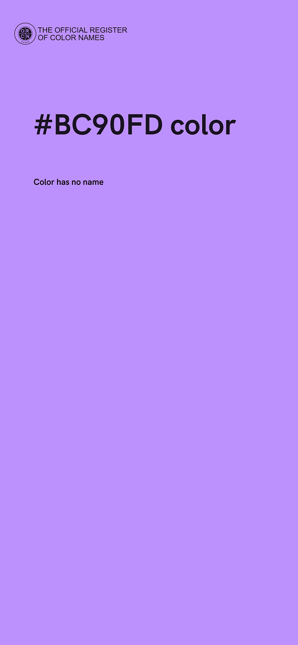 #BC90FD color image