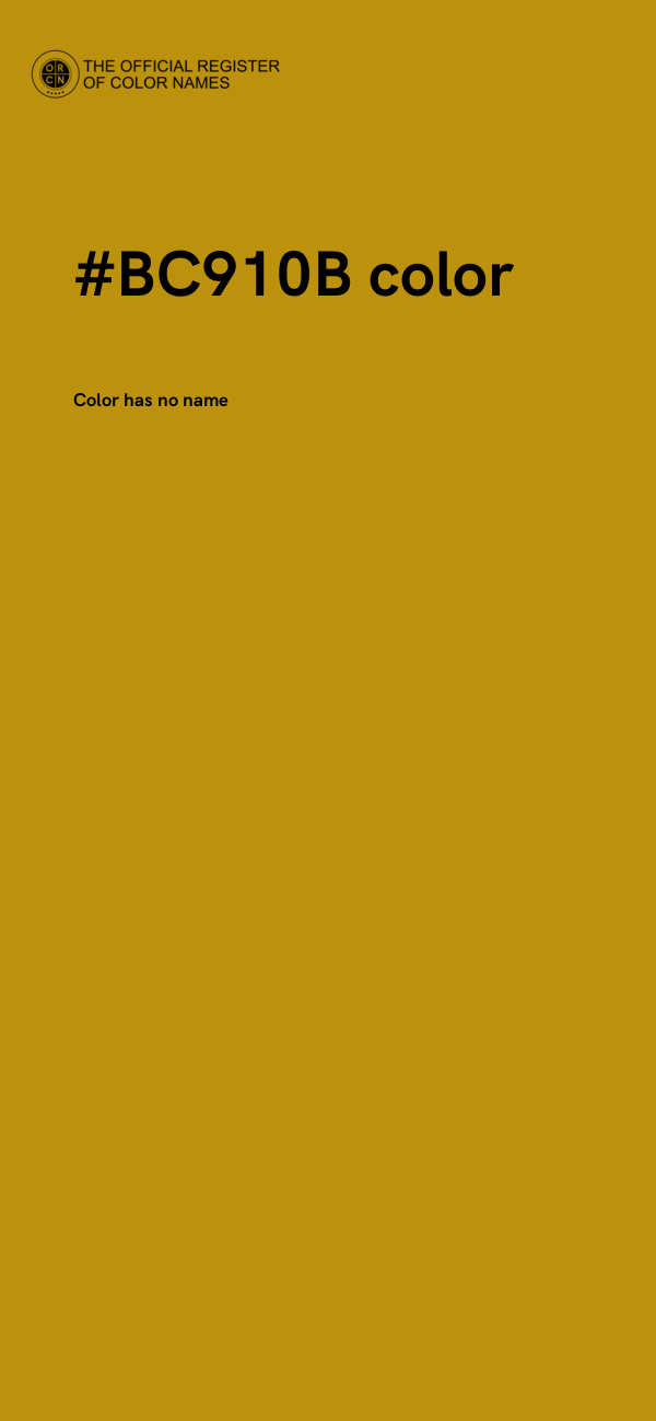 #BC910B color image