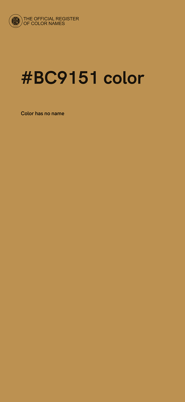 #BC9151 color image