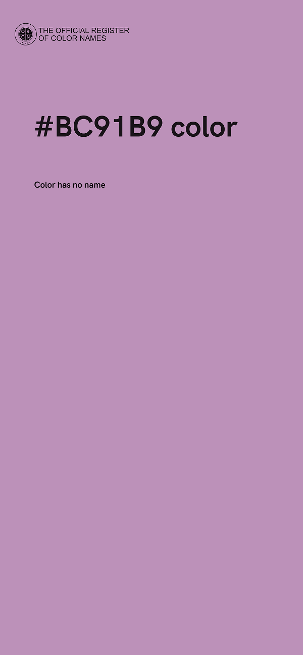 #BC91B9 color image
