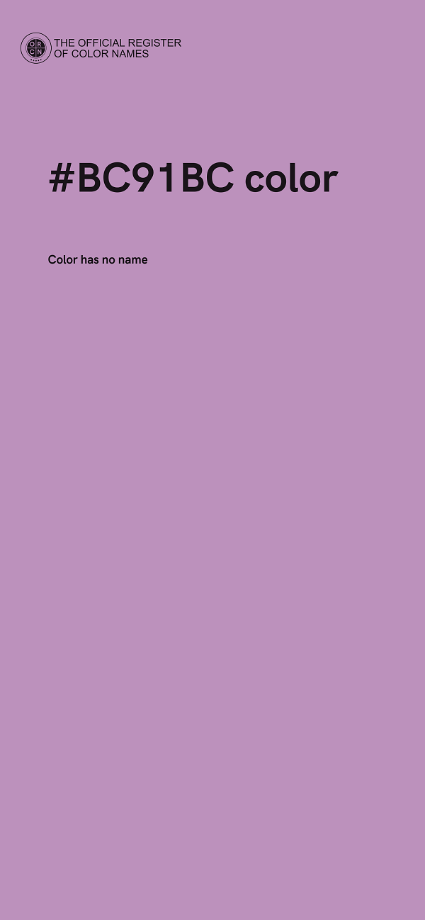 #BC91BC color image