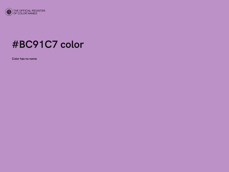 #BC91C7 color image