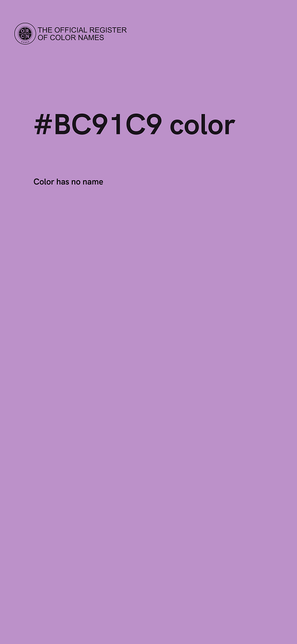 #BC91C9 color image
