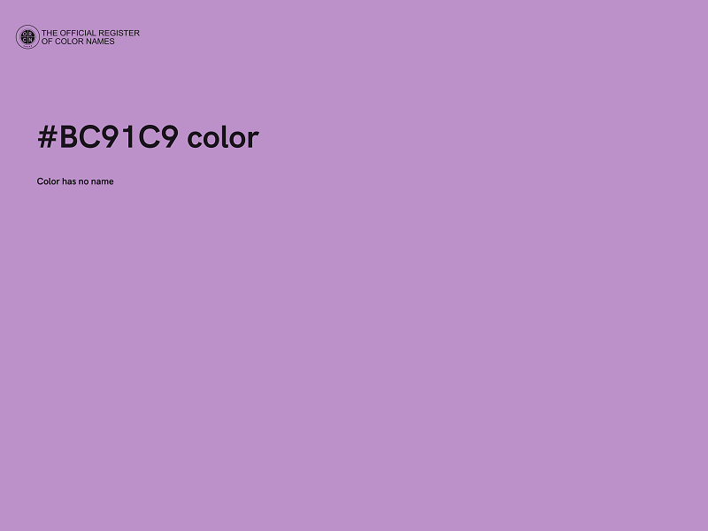 #BC91C9 color image