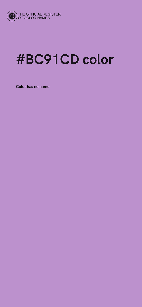 #BC91CD color image