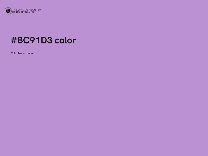 #BC91D3 color image