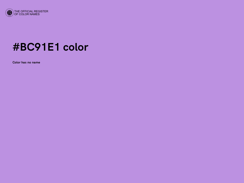 #BC91E1 color image