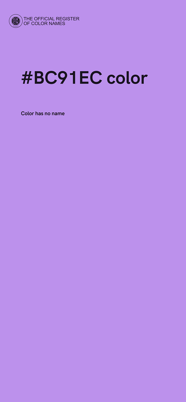 #BC91EC color image