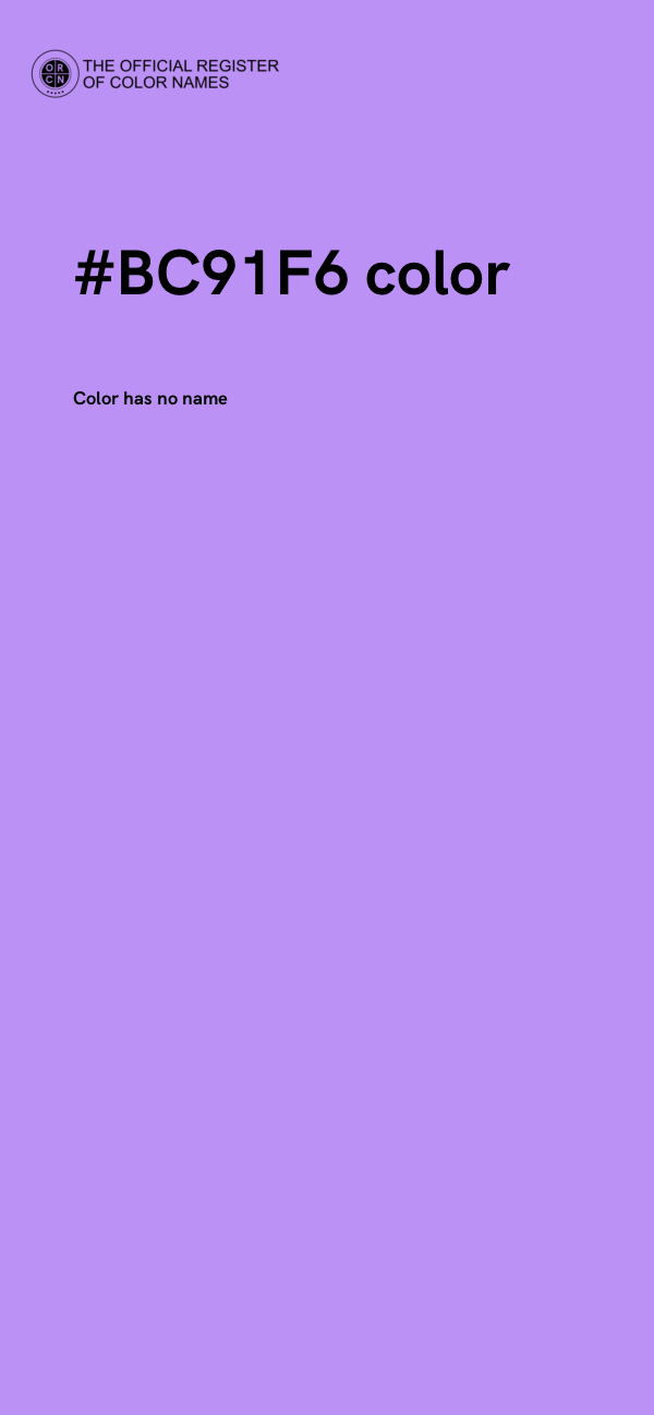 #BC91F6 color image