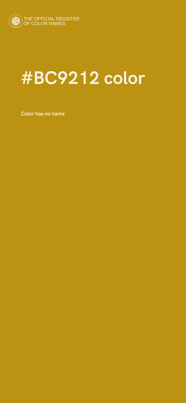 #BC9212 color image