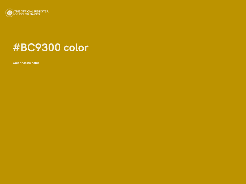 #BC9300 color image