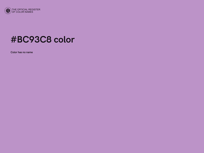 #BC93C8 color image