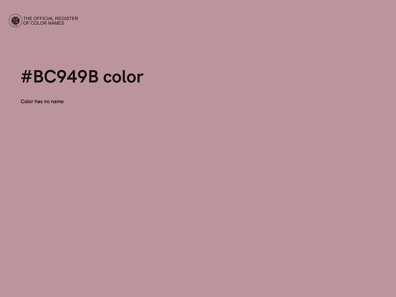 #BC949B color image