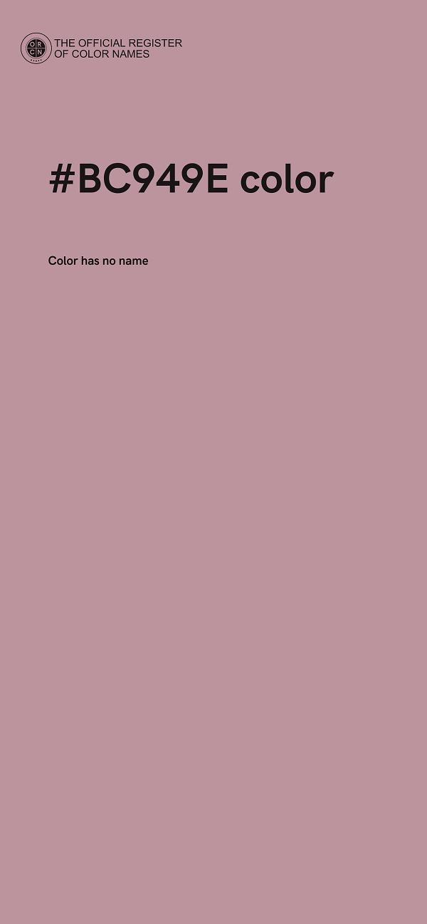 #BC949E color image