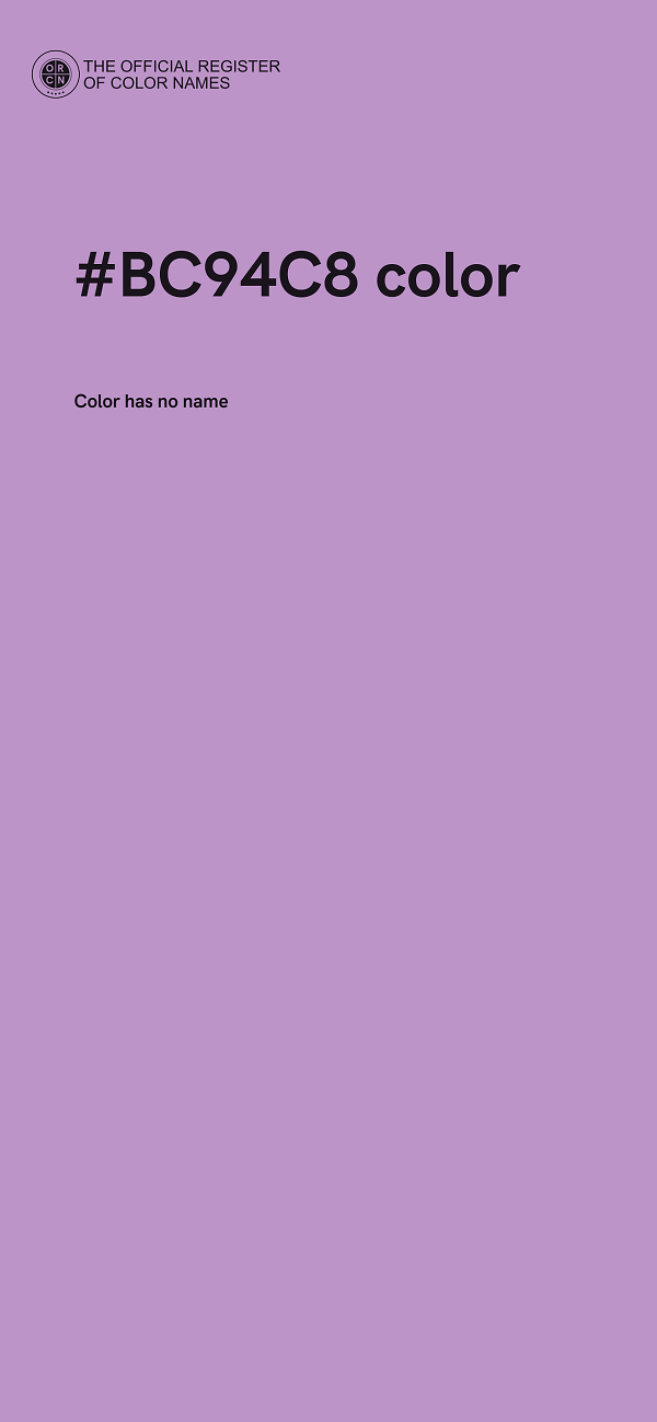 #BC94C8 color image