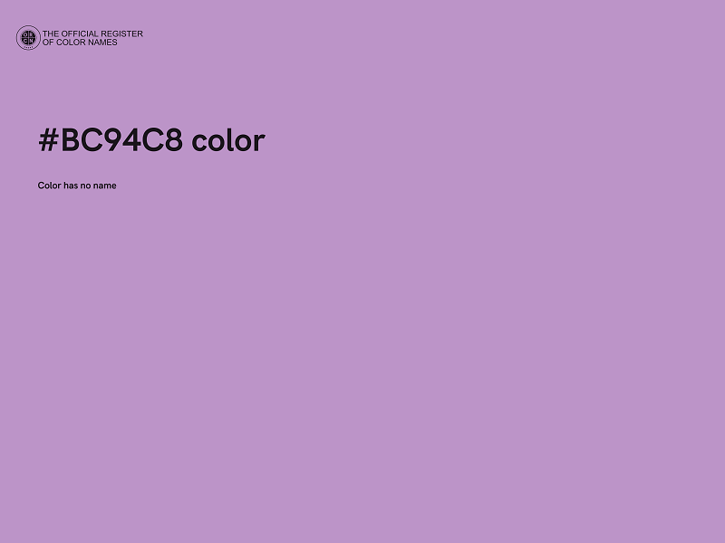 #BC94C8 color image
