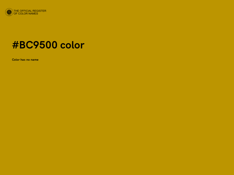 #BC9500 color image