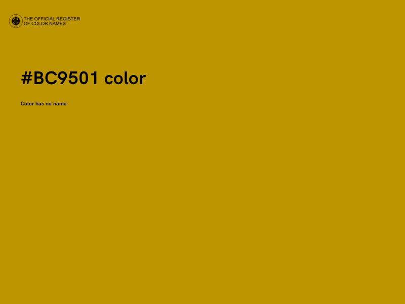 #BC9501 color image