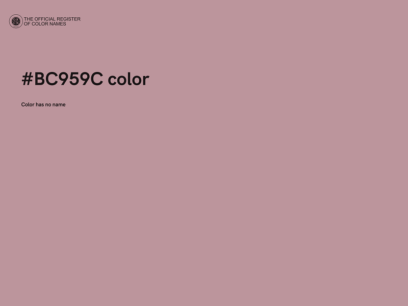 #BC959C color image